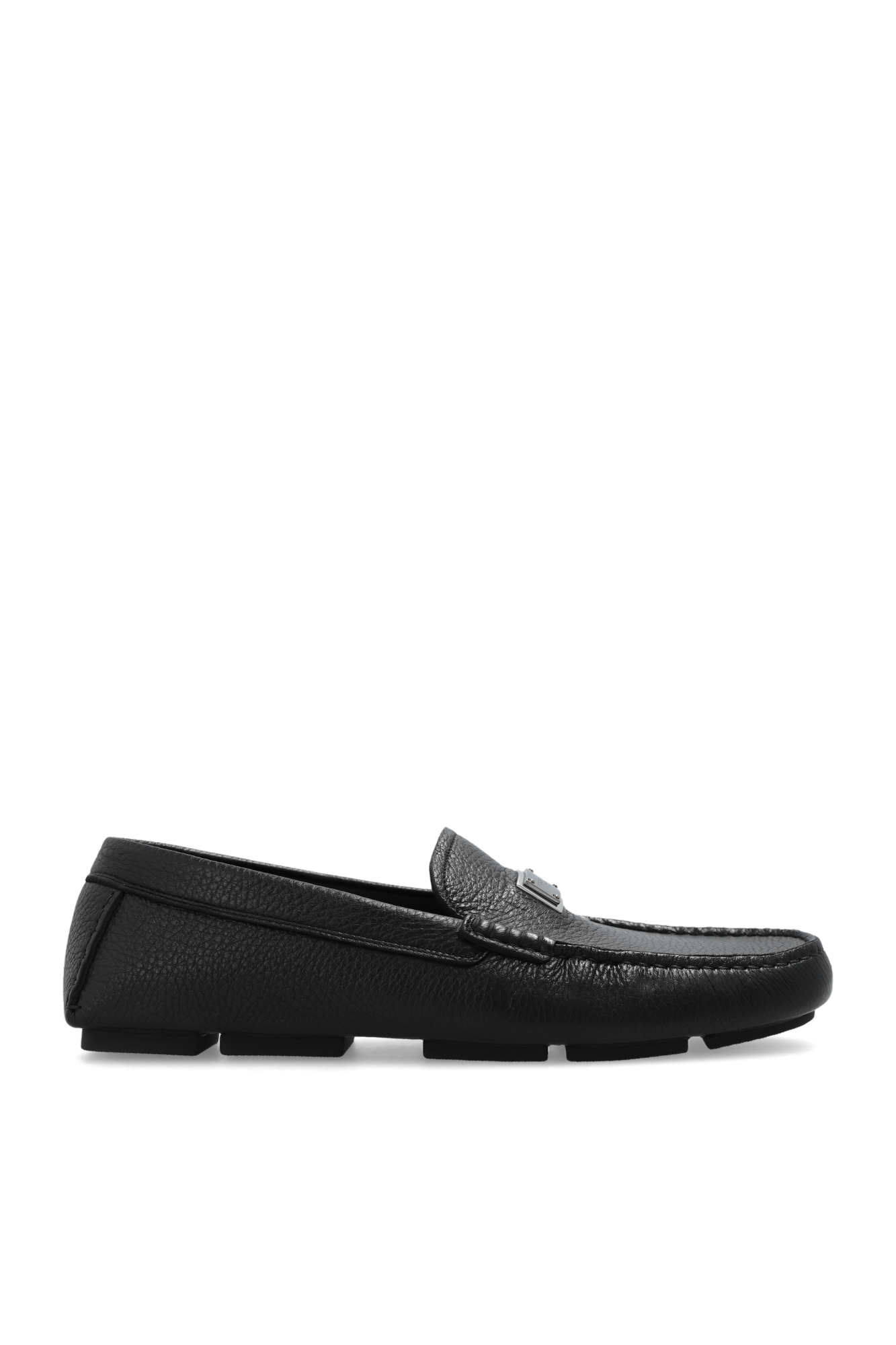 Czarny Buty wsuwane z logo Dolce & Gabbana - Vitkac Polska
